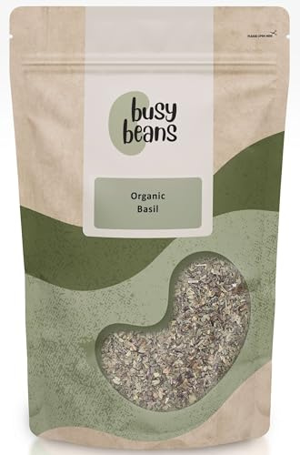 Organic Dried Basil - Certified Organic - by Busy Beans Organic (2kg)