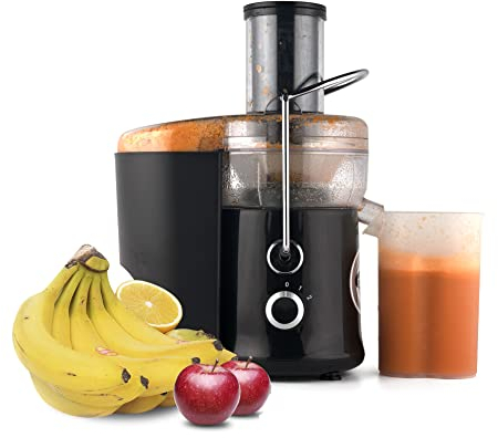 STARLYF - Centrifuga Frutta e Verdura XL Juicer, 600 W, 2 velocità, Estrattore di Succo, Potente spremiagrumi, senza BPA, per la cucina, Estrattore di polpa, succhi più veloci