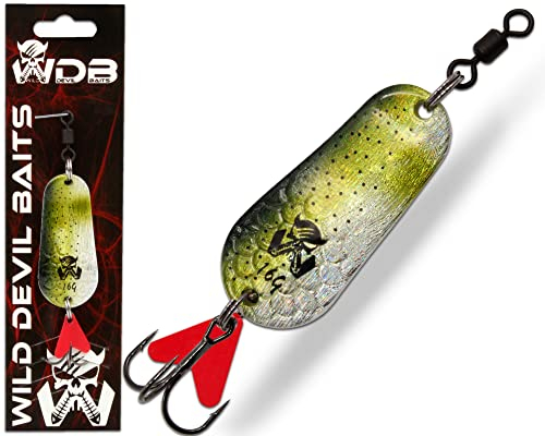 Wild Devil Baits Blinker Raubfisch Köder Spoon Löffelblinker Kunstköder (6g, AYU)