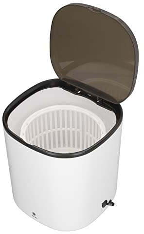 TOPINCN Tragbare 4,5-Liter-Waschmaschine mit Schleuderablaufkorb, Mini-Kleinturbinen-Wäschewaschmaschine für Reisewohnungen, Wohnmobile, 100 Bis 240 V (EU-Stecker)