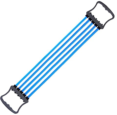 Wilsonzin Fitness Expander Chest Expander Brust Expander Fitness Muscle Pull Exerciser 5 Abnehmbar Brust Expander Widerstandsband für Zuhause,Fitnessstudio,Schulter,Armmuskeltraining Verwendet