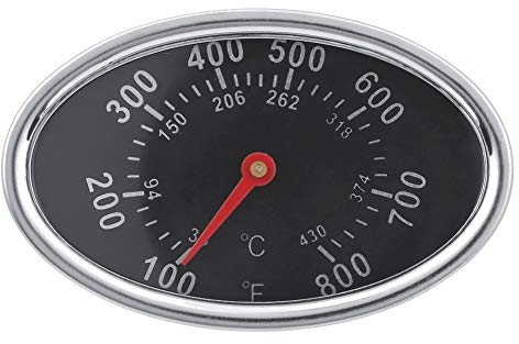 KIMISS de Acero Inoxidable para Barbacoa y Ahumador, Medidor de Temperatura hasta 430 ℃