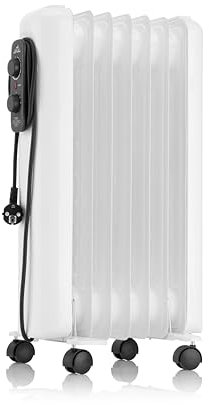 ETA Radiatore ad olio I Solero I 3 livelli I 600 W, 900 W e 1500 W, termostato, 4 rotoli, 7 nervature, radiatore elettrico