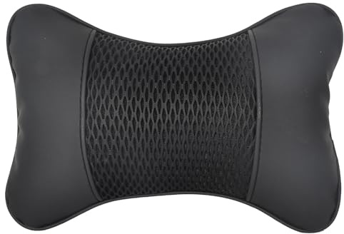 Cuscino Poggiatesta Auto, Auto Poggiatesta PU, Comodo Cuscino il collo Dell'auto 28x18 cm, Cuscino Da Viaggio Per Il Supporto Del Collo Poggiatesta Auto Per Viaggi Ufficio Guida Auto Accessori