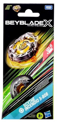 Beyblade X Scythe Incendio 3-80B Booster Pack Set, Stamina Type Top with Balance Blade, Customisable Bey Toy for Kids 8+, Beystadium & Launcher Sold Separately