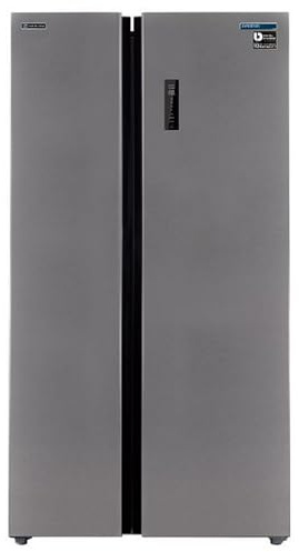 INFINITON Frigorifico Americano SBS-506A77XEM, 505 Litros, 177 cm de Altura, Inverter, Tecnología No Frost TotalFast Cooling y Fast Freezing, Función Eco, E, Inox