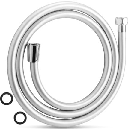 Manguera de Ducha - 2 Metros - Manguera Flexible de ABS Reforzado con Resistencia de [Altas Temperaturas] Manguera Anti Torción y Anti Tirones.