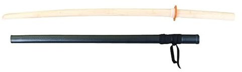 TEKKA BUDO Saya Fourreau en plastique pour bokken en bois – Fourreau pour épée noir