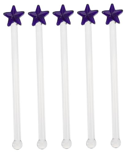 CIYODO 5 Pezzi Bastoncino Chiaro agitazione mescolata a Costine agitanti agitatore per Vino Bicchiere di Vino Bastoncini di miscelazione Riutilizzabile Colore Casuale