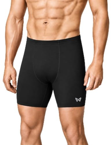 WISMBOX Men's Jammers Swimming Trunks, Athletic Competitive Quick Dry Swimwear, UPF 50+ Compression Swimming Shorts for Training Racing