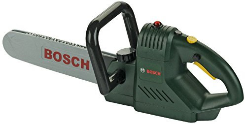 Theo Klein 8430 Bosch Kettensäge | Batteriebetriebene Spielzeugsäge mit realistischem Sägegeräusch und Blinklicht | Maße: 12,5 cm x 39 cm x 15 cm | Spielzeug für Kinder ab 3 Jahren