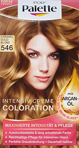 Schwarzkopf Poly Palette Coloration Stufe 3, 546 Caramel Goldblond, 115 ml