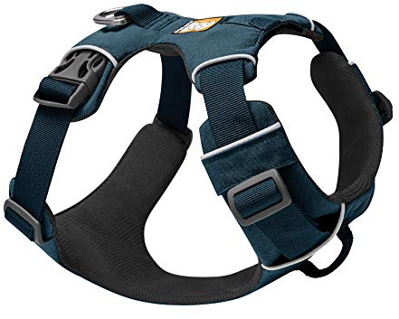 RUFFWEAR Front Range Dog Harness, Reflective Padded No Pull Harness, Blue Moon, Small…