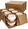 MamboCat Set di 24 terrine Leo con testa di leone, piccole – 250 ml, per 24 persone, tazze da zuppa bianche da 0,25 litri, zuppa con teste di leone, per zuppa di nozze, piselli o lenticchie