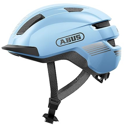ABUS Casco da bicicletta Purl-Y – adatto per e-bike e S-Pedelec – elegante casco di protezione NTA per adulti e ragazzi – azzurro, taglia L