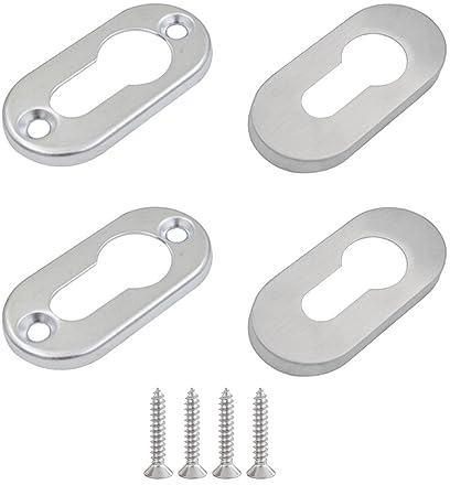 Tucireat 2 Set Copertura Buco Della Ovale Chiave Rosetta Placca Serratura In Acciaio Inossidabile Copertura Per Serratura Buco Della Serraturae Rosetta Per Chiavi In Acciaio