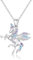 CUOKA MIRACLE Einhorn Kette 925 Sterling Silber Mädchen Einhorn Anhänger Halskette für Damen Einhorn Schmuck Geschenke für Damen Kinder