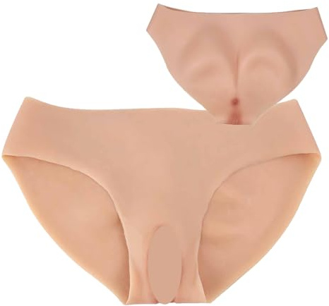 SoTUCR Bragas Realistas De Silicona Acolchadas para Mujer, Pantalones Cortos Moldeadores De GlúTeos, Ropa Interior Potenciadora De Cadera para Cosplay TransgéNero