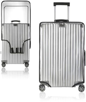 lioewhu Housse Valise en PVC Transparent, 28 Pouces Housse de Protection Valise Transparente, Housse Valise Imperméable, Housses de Bagage, Luggage Cover pour Trolley de Voyage Valis a Roulette