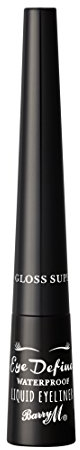 Barry M Cosmetics Eye Define Longlasting Liquid Eyeliner, Super Gloss Black