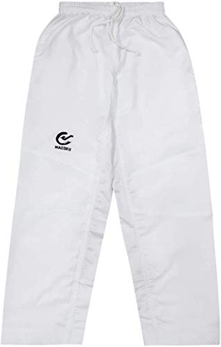 Playwell Elite ultralätt vit kampsport taekwondo träningsbyxor (MESH-paneler) – ny (190 cm)