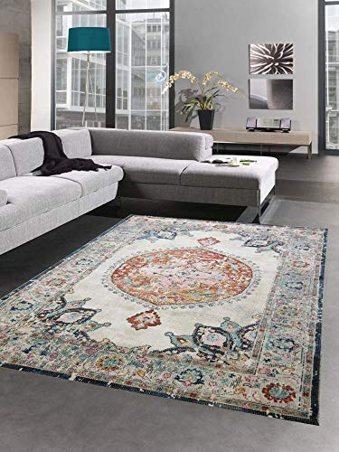 CARPETIA Matta orientalisk matta utomhus vardagsrumsmatta vintage färgglad storlek 160 x 230 cm