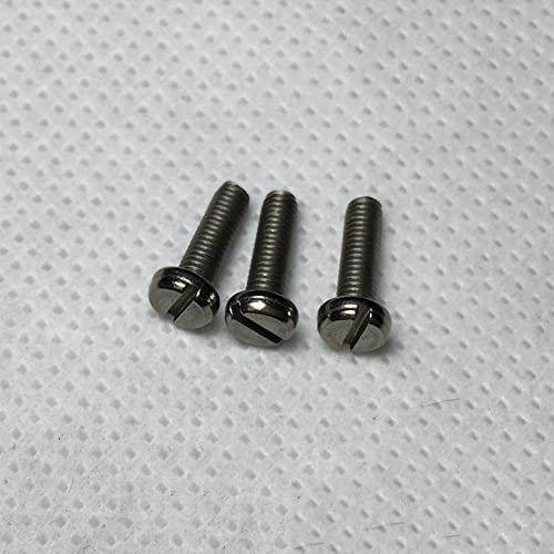 QuarkMRO - Titanium Slotted Cheese Head Screws DIN84 M1 M1.2 M1.4 M1.6 M2 M2.5 M3 M4 M5 M6 (M1.4 x 2mm,50)