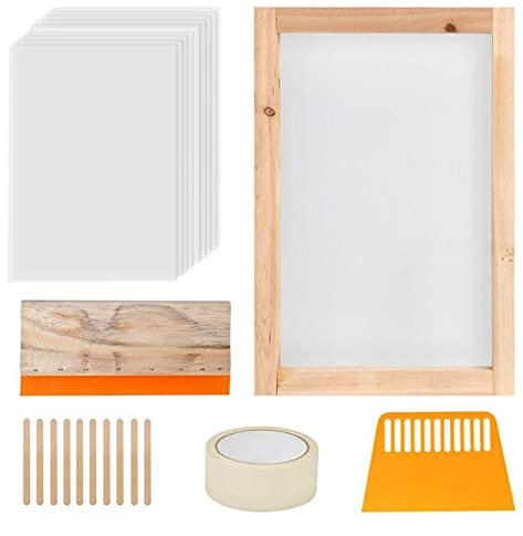 barenx Lot de 24 kits de sérigraphie, kit de sérigraphie solide pour débutants et enfants