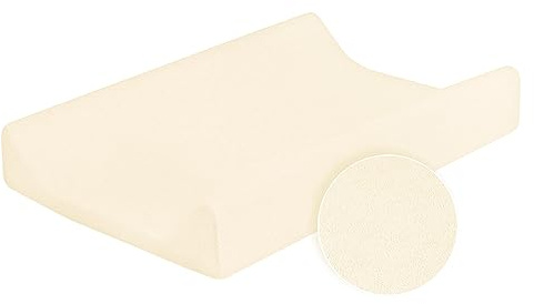 Baby Terry - Fodera per fasciatoio 80 x 50 cm, con bordi rialzati, colore: panna