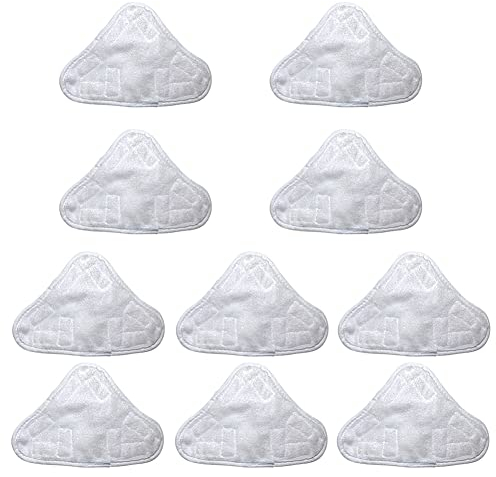Ghulumn Almohadillas de repuesto compatibles para H2O H20 Mop X5 Steam Cleaner Paño para escoba un vapor Shark Mop Cloth Cover 10 Pack
