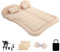 ZCZMAD Auto Camping Reisebett für Dacia Dokker/Duster Van/Jogger Extreme/Lodgy Stepway/Logan, Bequeme und Langlebige Mit Luftpumpe und Kissen, Beflockung & PVC OberfläChe,C/Beige