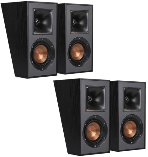 Klipsch Reference R-41SA Dolby Atmos High-Performance, Horn-Loaded Elevation Surround Speaker Set (2 Pairs, 4 Speakers)