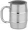 GARUET Boccale da birra, in acciaio inox di alta qualità, con grande impugnatura, bicchiere da birra/tazza da caffè con coperchio in omaggio, 500 ml, isolamento sottovuoto a doppia parete