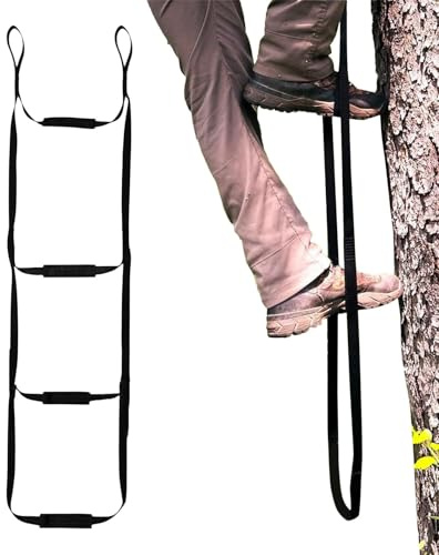 Boat Rope Ladder, bärbar nylonstege, hopfällbar trädklättringsstege, lätt lekplatsutrustning, multifunktionell klättringsverktyg, utomhusklättringsstege, bärbar stege för barn,