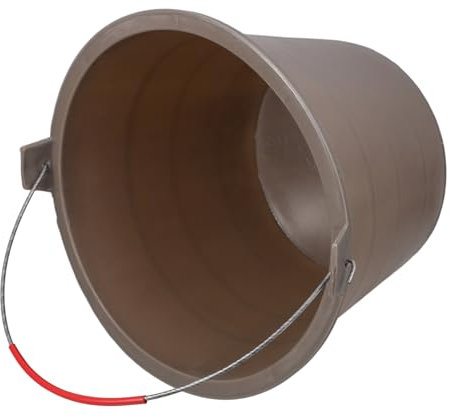 KONTONTY Seau Vide Plastique pour Béton Et Ciment avec Poignée Portable pour Usage Domestique Et Chantier De Construction