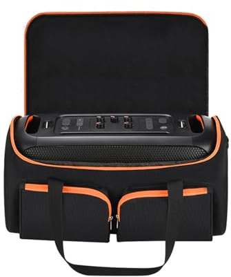 Hzycwgone Sacoche Partybox on-The-Go Étui Housse de Transport Portable Sac de Voyage avec Poignée pour JBL PartyBox on-The-Go/PartyBox on-The-Go Essential Enceinte Portable Bluetooth et Microphone