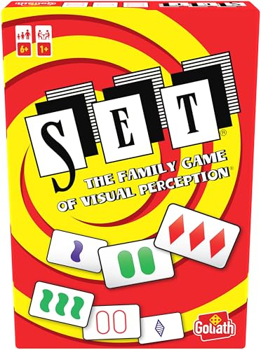 Goliath - SET - Gioco di Carte di Percezione Visiva e Riflessione - Gioco da Tavolo per Famiglie e Bambini dai 6 Anni - Formato da Viaggio - Regole Semplici - Idea Regalo per Bambini e Adulti