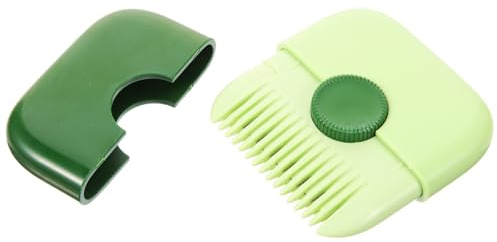 IWOWHERO Tagliacapelli Pettine in Plastica 2 in 1 Manuale per Doppie Punte Portatile per Donne e Ragazze, per Viaggi e Uso All'aperto