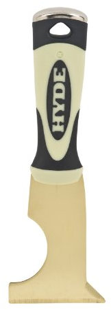 Hyde Tool 06971 2-1/2-Inch Stiff 5-in-1 Multi-Tool, Brass