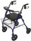DAYS Heavy Duty Bariatric Rollator, Small, Mobility Aid, Mobility Walker & Rest Seat for Elderly, DisabledWalking Stabilizer, Four Wheels, Small