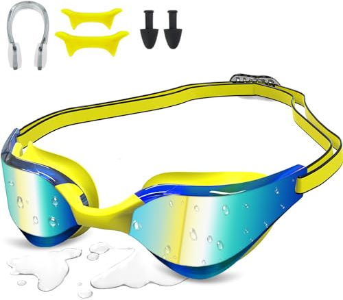 COZII Schwimmbrille, Schwimmbrille für Herren Damen Jugendliche Kinder, Taucherbrille Kinder Erwachsene Unisex, Anti-Beschlag, UV-Schutz, Wasserdicht Komfort Schwimmbrillen