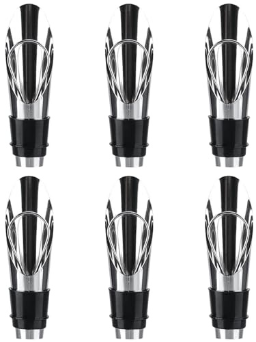 JCUGSBS 6 Pcs Tapon Cava Champagne Tapon Botella Cava Tapon Hermetico para Cava Tapa Botellas de Vino Tapones Universal para Conservar el Cava Vino Champagne, Antigoteo Mantiene