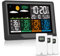 Wetterstation Funk mit Außensensor, Farbdisplay Wetterstation mit 3 Außensensoren, Digital Thermometer Innen Außen mit Wettervorhersage und Luftfeuchtigkeitsmesser, Netzbetrieb und Batteriebetrieb