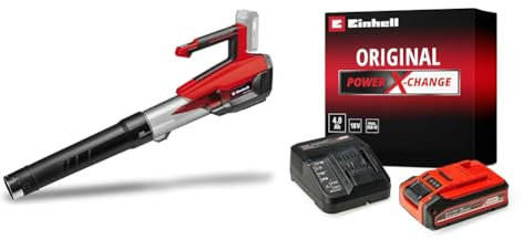 Einhell Akku-Laubbläser GP-LB 18/200 Li E Power X-Change (18V, Brushless, Drehzahlregulierung, Axialgebläse-Technologie, inkl. 4,0 Ah Akku und Ladegerät)