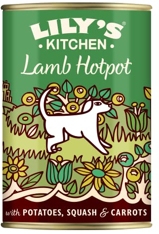 Lily's Kitchen Natural Adult Dog Food Wet Tins - Lamb Hotpot - Complete Meal Recipes (6 Tins x 400g)