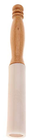 Durable Rubber Mallet Stick Wood Handle for Crystal Singing Bowl Accessory Clear Sound 24.2cm AOD