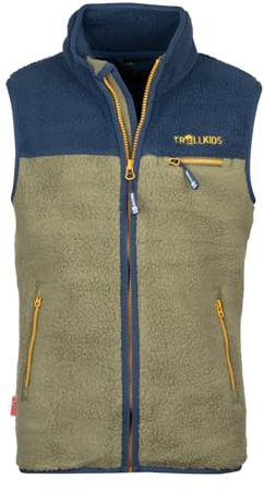Trollkids Kids Hemsedal Vest 152, moss/blue