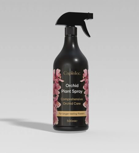 Caplintec Orchid Plant Food - Orchid Mist Spray Fertiliser, 500ml Flower Power Formula, Ideal as Potting Mix Spray for Houseplants in Bark or Soil, Indoor, Outdoor