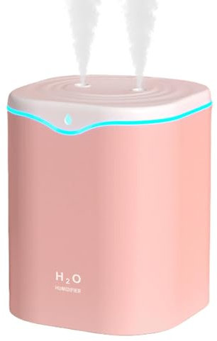 Humidificador De Aire - Purificador De Aire De Capacidad 2L, Humidificador De Aire Portátil | Humidificador De Aceite Esencial, Humidificadores De Niebla Fría Para Un Sueño Reparador Y Saludable