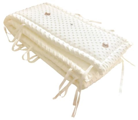 Bettnestchen Bettumrandung, Gitterbett Nest, Weich und Atmungsaktiv Anti-Knock 28 * 200cm